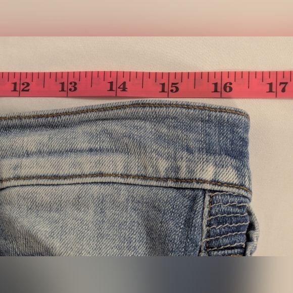 Hudson's the Blinder V2 Biker Jeans Light Blue Denim with Button Fly Size 33 - Picture 14 of 14